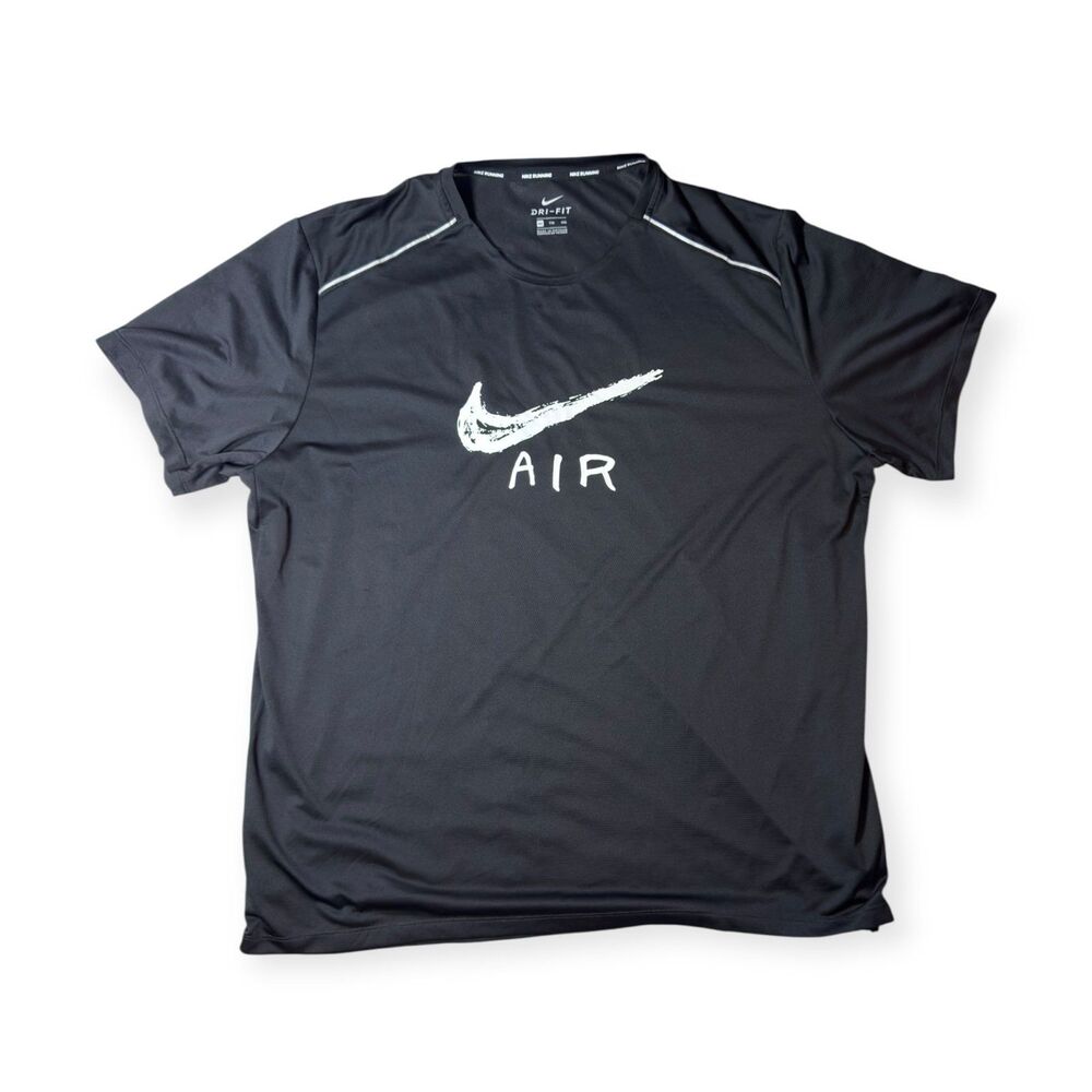 Nike Dri-Fit T-Shirt Miler Cool Dark Gray Mens‎ Size XL Sportswear Workout